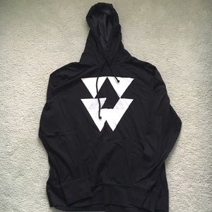 American Eagle Black Graphic Seriously Soft Hoodie